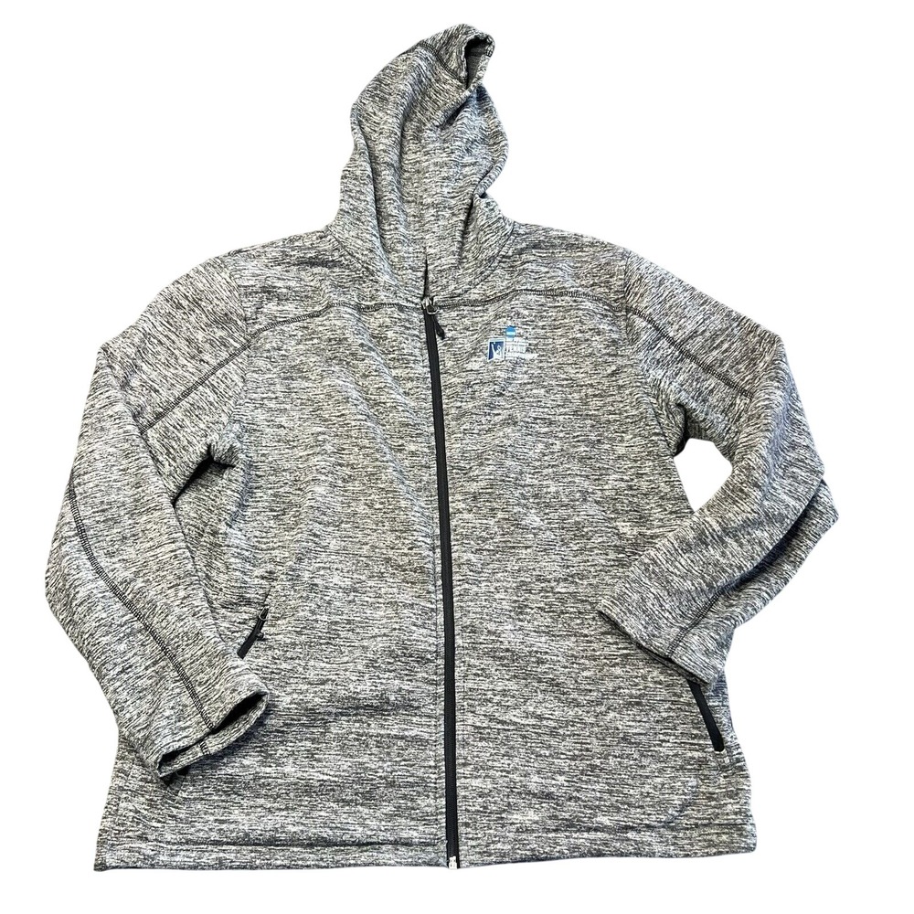 Fossa NCAA‎ 2017 Tennis Championships Full Zip Hoodie Space Dye Grey Mens Large